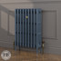 CI-RC813-BLU-FB-LS04 - Richmond Blue 4 Column Victorian Cast Iron Radiator H813mm x W515mm CI-RC813-BLU-FB-LS04 - Richmond Blue 4 Column Victorian Cast Iron Radiator H813mm x W515mm